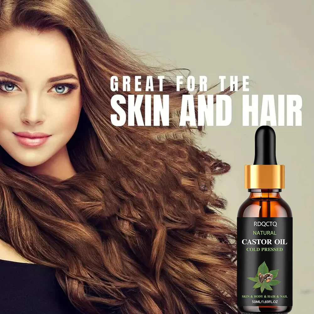 Organic Castor Oil Cold Pressed - Natural Moisturizer for DIY Skin Care & Hair Treatment Natural Carrier Oil Oasis Select