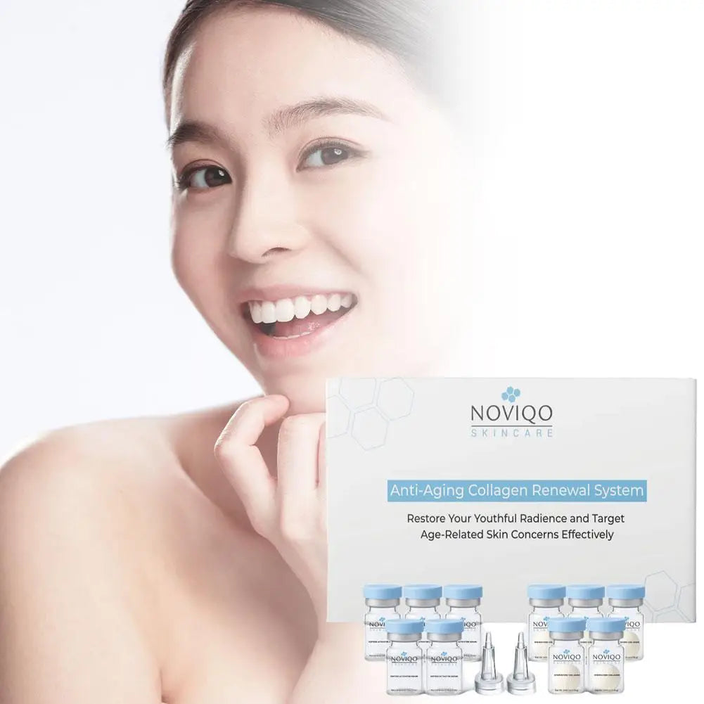 NOVIQO Anti-Aging Collagen Renewal System - Nano Silk Collagen Serum Firming Anti-wrinkle Deep nourishment and repair Oasis Select