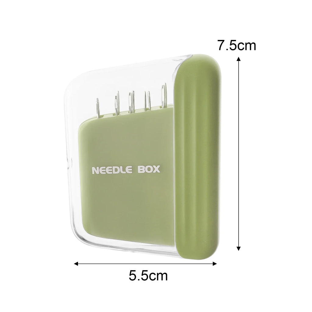 High end quality home sewing tool for home use, organizing needle and thread bags, new magnetic needle and thread box Oasis Select green