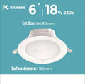 LED Emergency Recessed Downlight | Motion Sensor & 3-Hr Backup