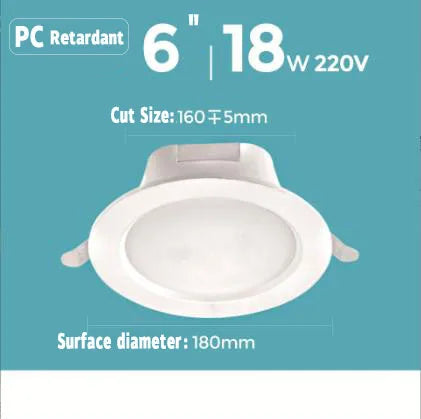 LED Emergency Recessed Downlight | Motion Sensor & 3-Hr Backup