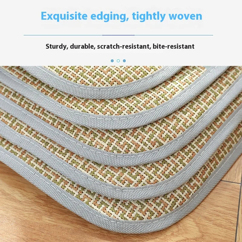 Dog Bed, Summer Cool Mat, Ice Pad, Pet Supplies, Cat and Dog, Super Large Rattan Mat, Breathable Dog Cool Mat, Ice Bed Pet Bed Oasis Select