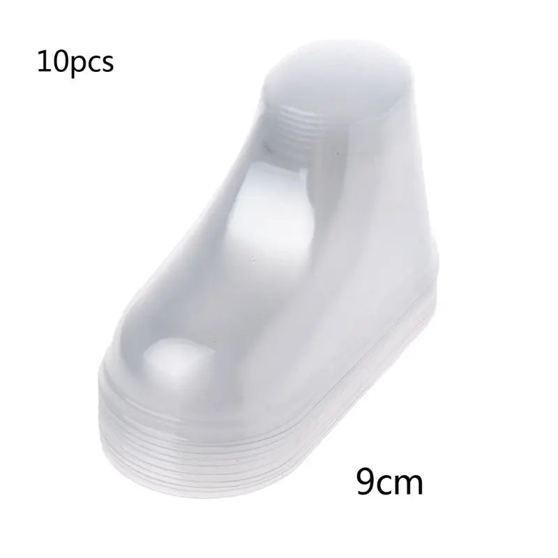10Pcs Baby Shoe Stretcher Socks Display Stand Clear PVC Child Booties Showcase Support 8-11cm High Quanlity Oasis Select 9cm