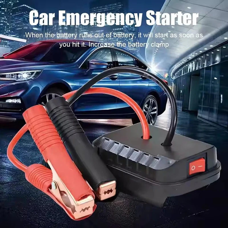 Car Battery Starting Booster For Makita Batteries Car Igniter Starter Adapter With Dual USB Ports Emergency Start-up Lighting Oasis Select