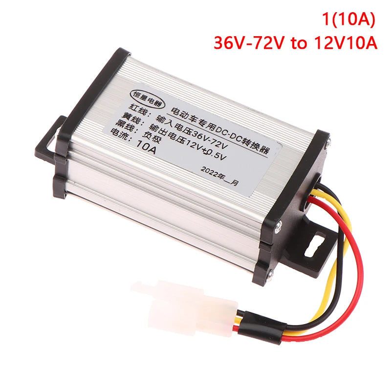 DC 36/48/60/72V to 12V 10A 15A 20A 180W Electric Vehicle DC Converter Electric Power Transformer Oasis Select 110A