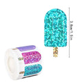 500Pcs Popsicles Pattern Summer Vibes Drinkware Decor Self-Adhesive Stickers Party Vibes Decor For Gift Card Box Decor Stickers