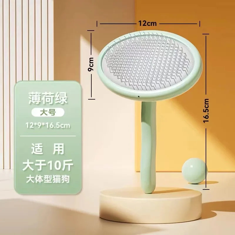 Pet Dog Comb, Bichon Frise Comb, Special Plucking Comb, Small Dog Hair Fluffy, Cleaning and Beauty Needle Comb Products Oasis Select L round head green Pet grooming comb