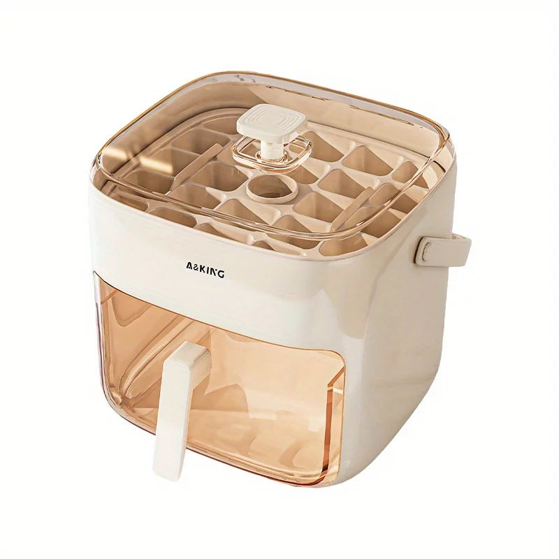 48-Cube Ice Maker with Easy Press Cap with Easy-press Lid Large Capacity Ice Cube Machine Reusable Food-grade Ice Cube Mold Oasis Select