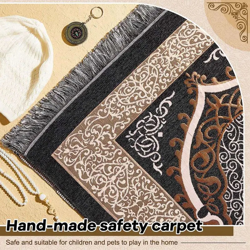 Muslim Prayer Rug, Islamic Prayer Rug Muslim Prayer Mat Eid Traditional Janamaz Sajadah Soft Islamic Set Rug Mat Oasis Select