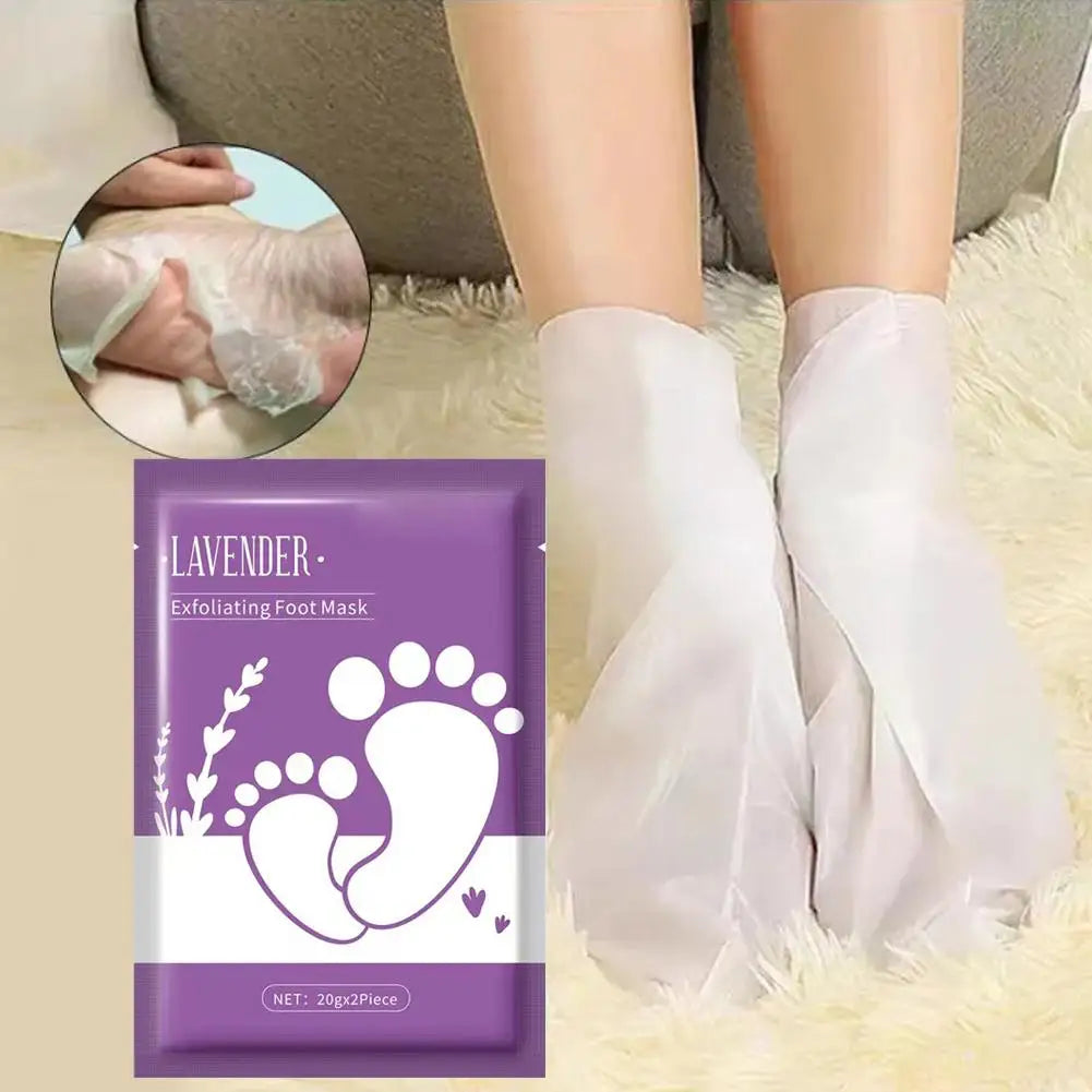 Lavender Exfoliating Foot Mask – Moisturizing & Smoothing