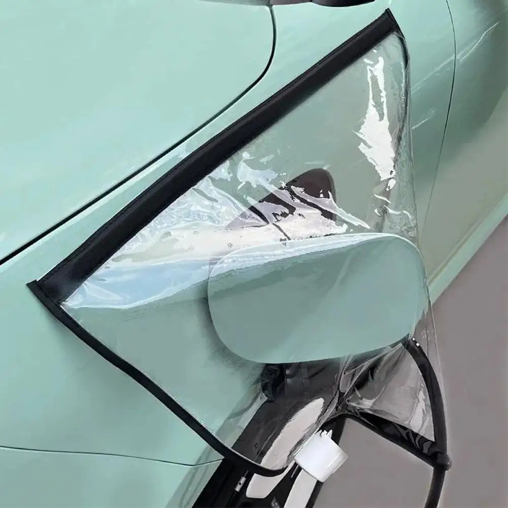 EV Charging Port Rain Cover – Universal Waterproof PVC Shield