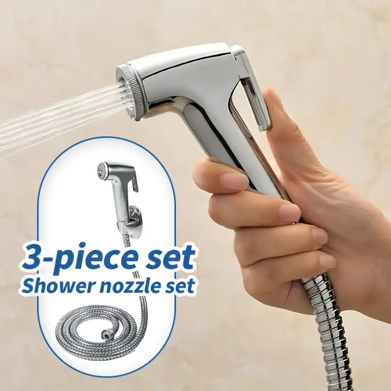 Handheld Bidet Sprayer Set with Hose & Bracket – Toilet Spray Gun