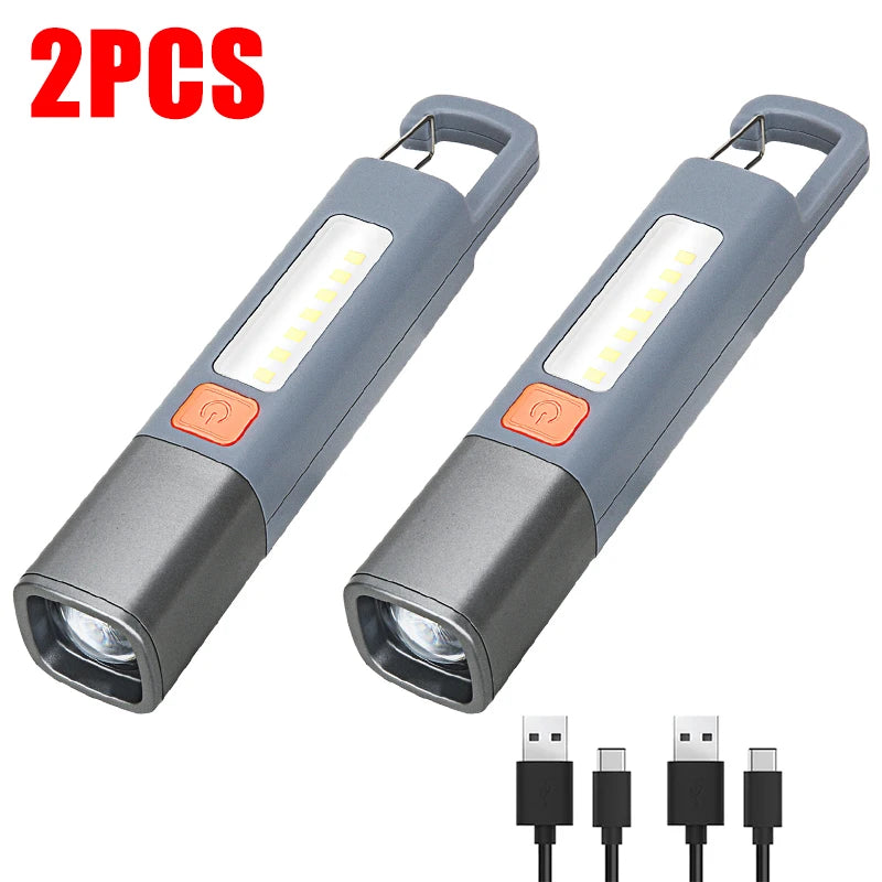ZHIYU XPE LED Flashlight – USB-C Rechargeable Zoomable Torch