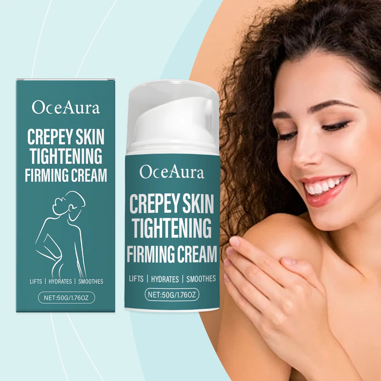 OceAura Skin Firming Cream – Anti-Aging Body Tightening Lotion Body Firming Cream Oasis Select