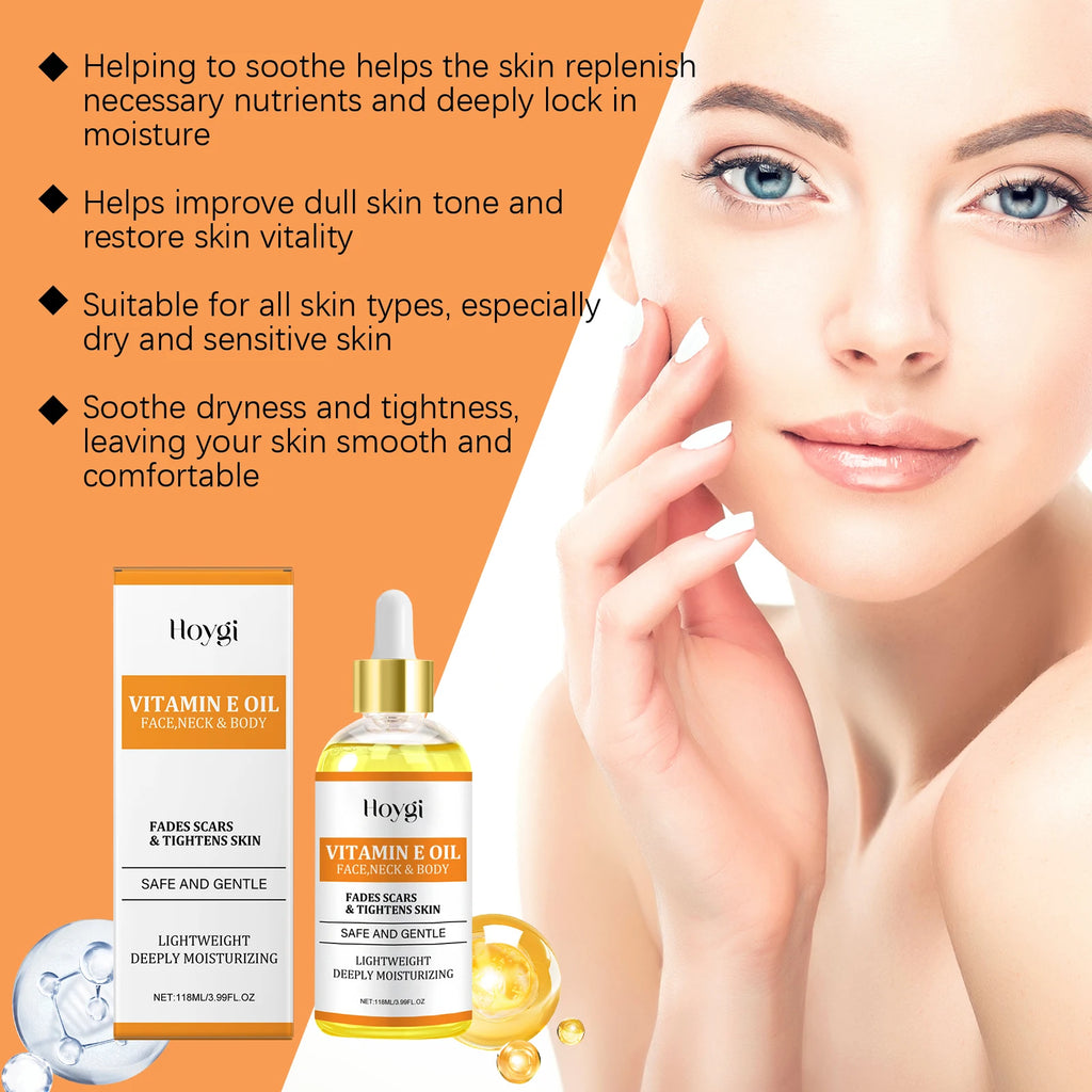 Hoygi Vitamin E & Hyaluronic Acid Moisturizing Body Oil 118ml Moisturizing Skin Oil Oasis Select