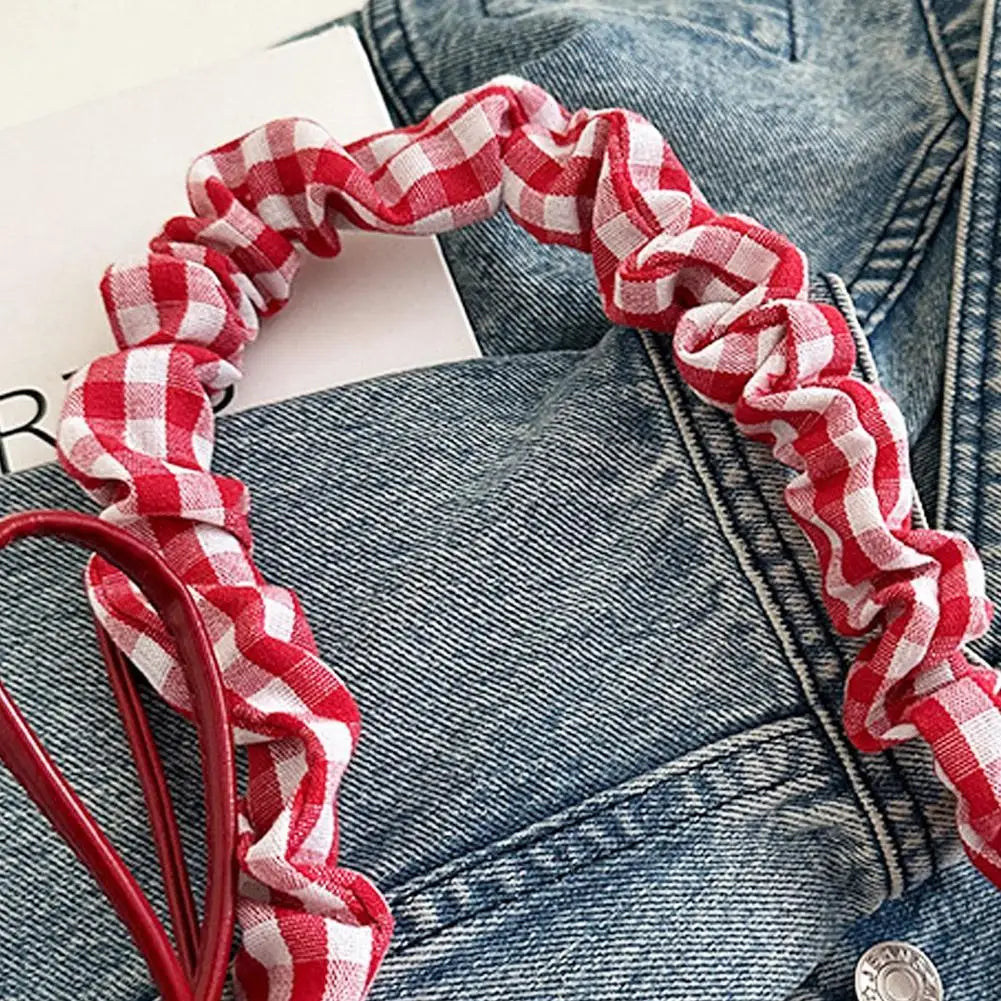 Y2K Checkered Lace Bowknot Shoulder Bag – Cute Crossbody Purse Shoulder Crossbody Bag Oasis Select