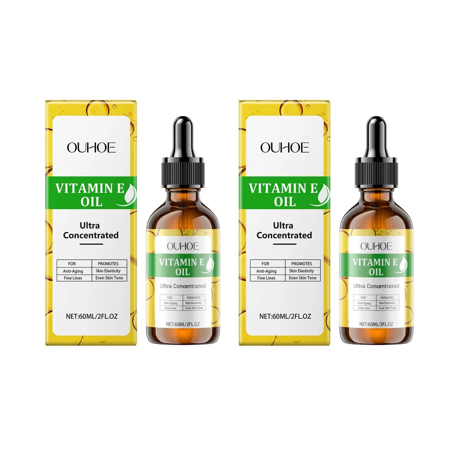 Vitamin E Essential Oil – Firming, Brightening & Anti-Aging 60ml Body & Face Oil Oasis Select 2Pcs 60ml