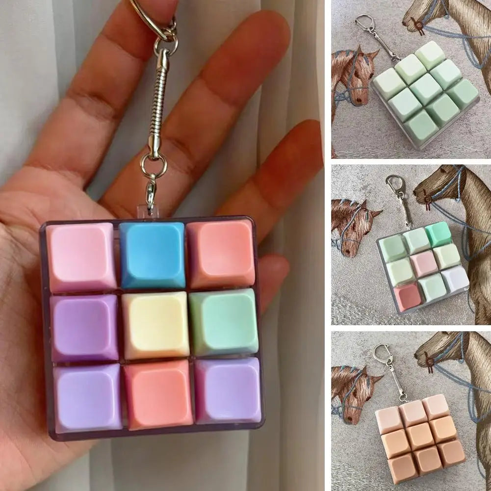9-Key Fidget Keyboard Toy – Stress Relief Keychain for Kids & Adults Fidget Keychain Toy Oasis Select