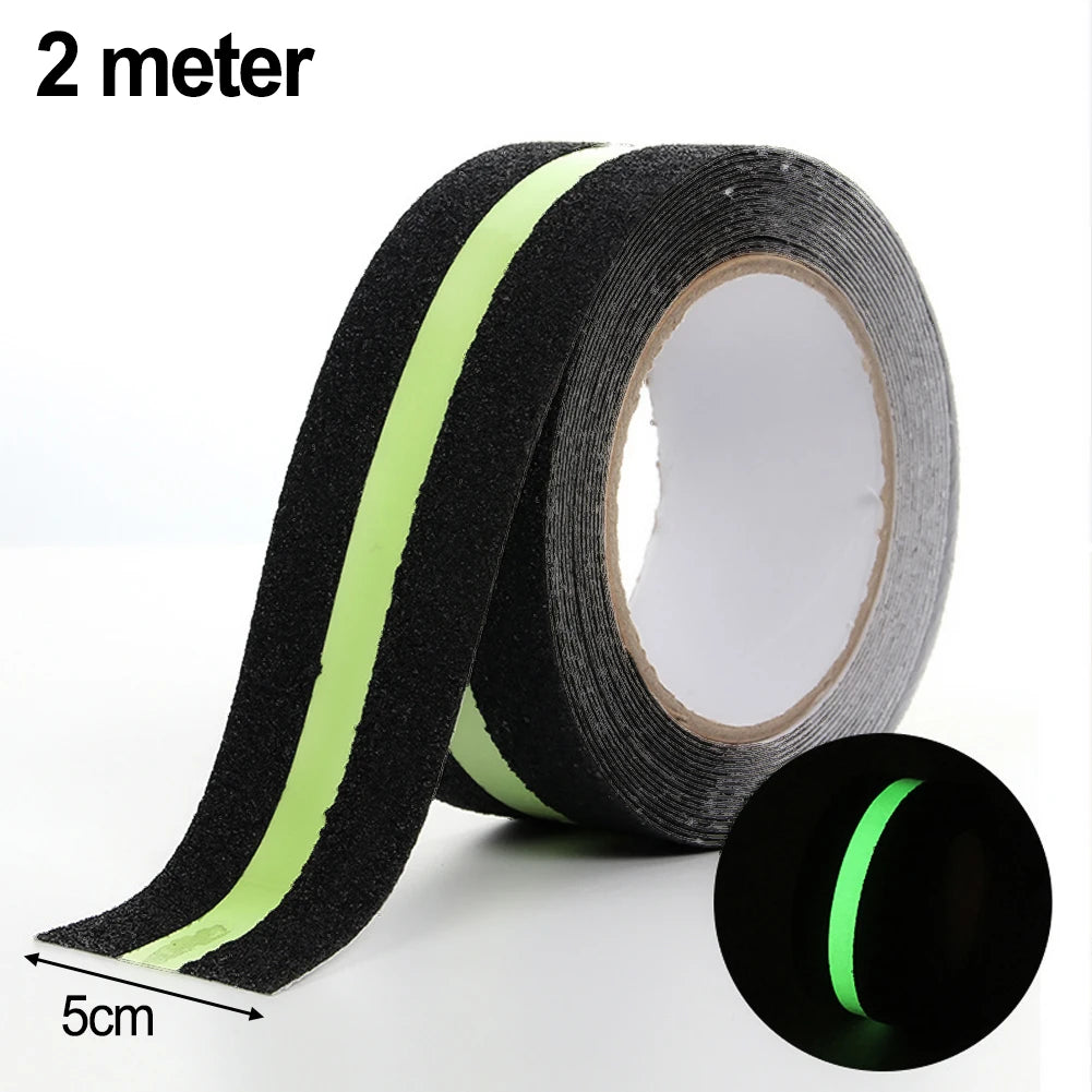 Glow in Dark Anti-Slip Grip Tape for Stairs & Steps | 2M/5M Anti-Slip Safety Tape Oasis Select 5cmx2m