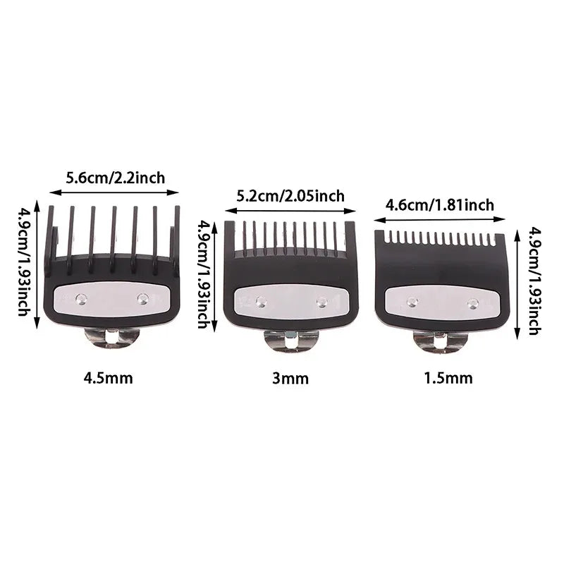 1/3/5Pcs Hair Clipper Guards Guide Combs Trimmer Styling Tools Attachment Compatible 1.5mm 3mm 4.5mm Oasis Select