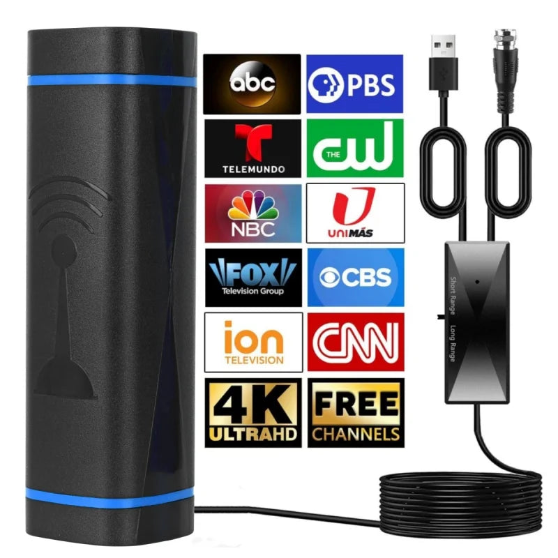 2025 New ATSC HD Digital TV Antenna 5m Indoor Outdoor Dual Use with Stable Signal for DTMB Terrestrial Wave Reception Oasis Select black