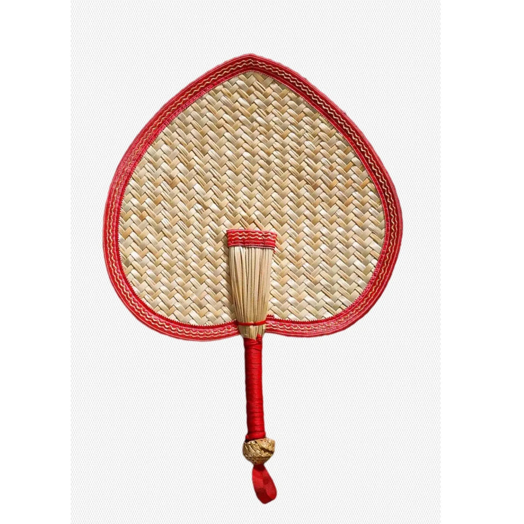 1pc Hand-Woven Woven Straw Hand Fan Old Summer Natural Environmentally Friendly Hand-Woven Fan Decorative Fan For Home Decor Oasis Select