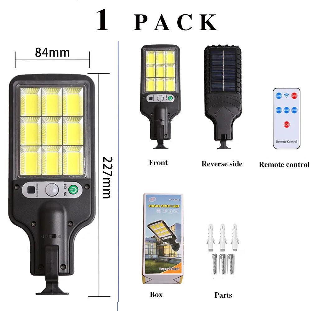 30000LM Solar LED Outdoor Light | Motion Sensor | IP65