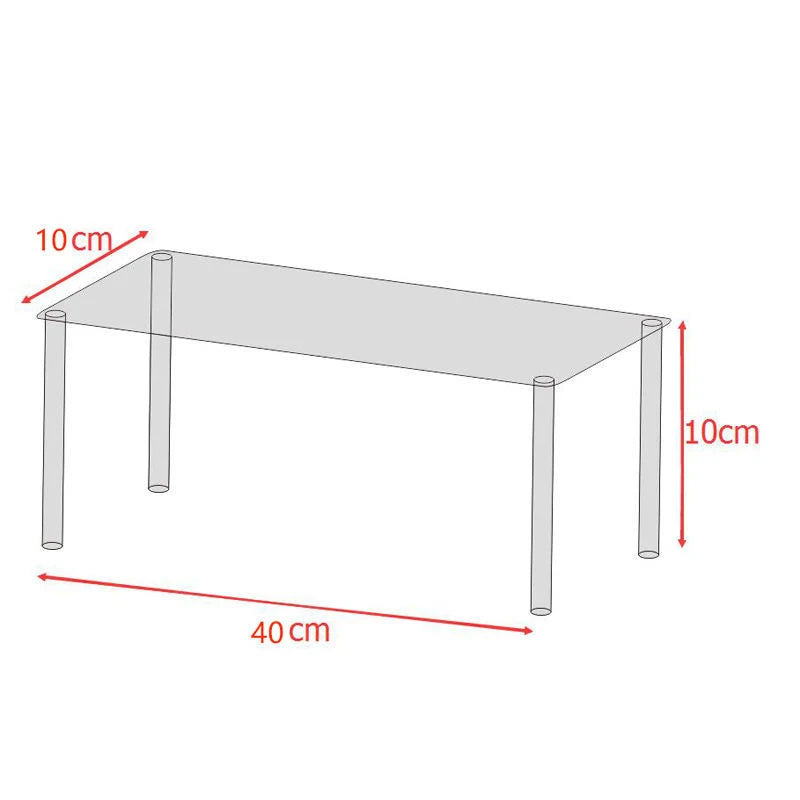 4-Tier Acrylic Display Shelf for Figures, Jewelry & Collectibles