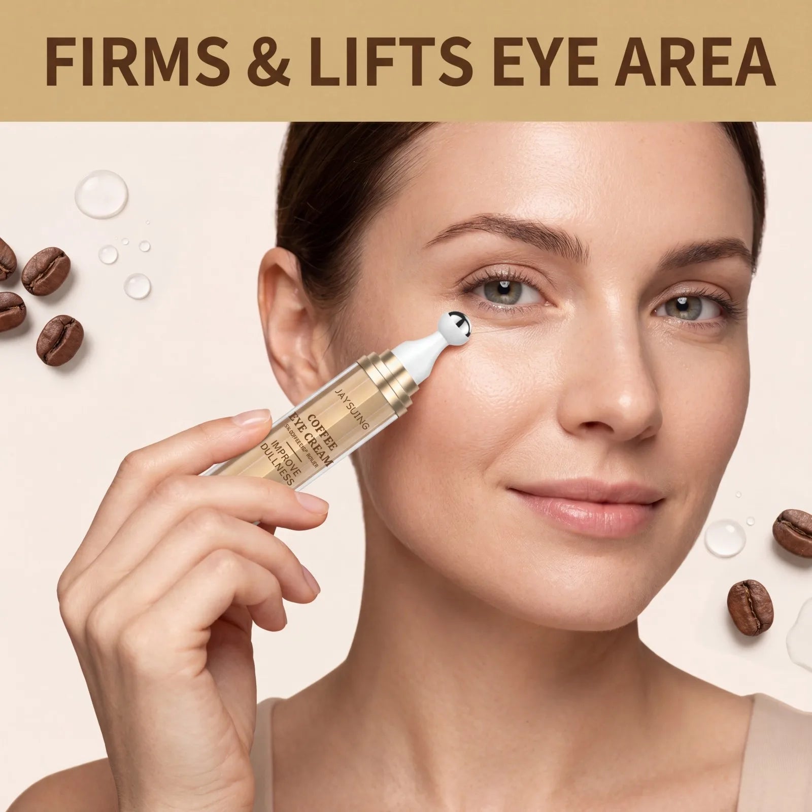 Caffeine Eye Cream Eye Cream Puffiness Dark Circles Fine Lines Firming Hydrating Niacinamide 5% Caffeine Smooth Skin Cream 20g Oasis Select