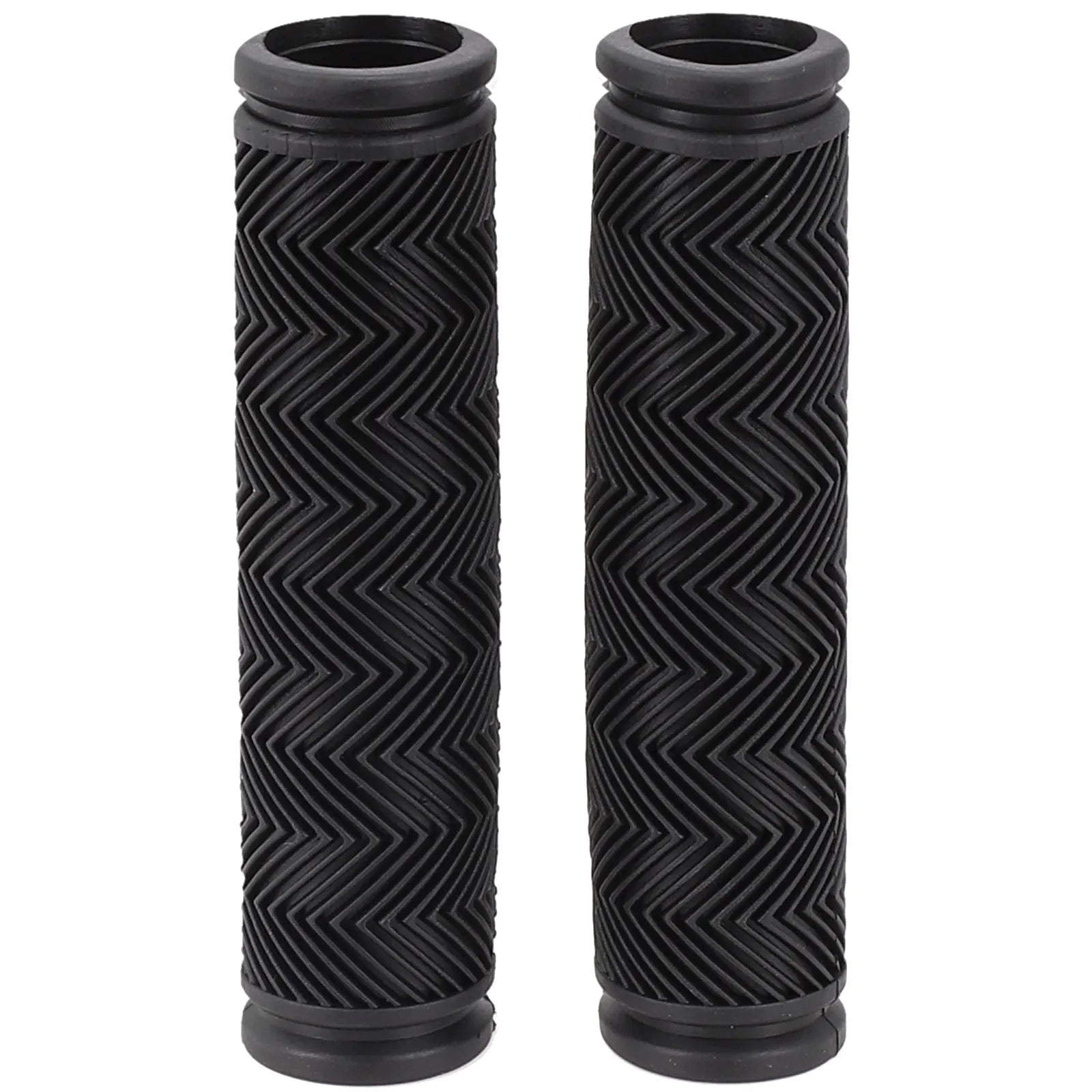 2PCS Black Mountain Bike Handlebar Grip Soft Rubber Non-Slip MTB Grips 22.2x117mm Anti-skid Bicycle Grips For Cycling DIY Decor Oasis Select 1pair