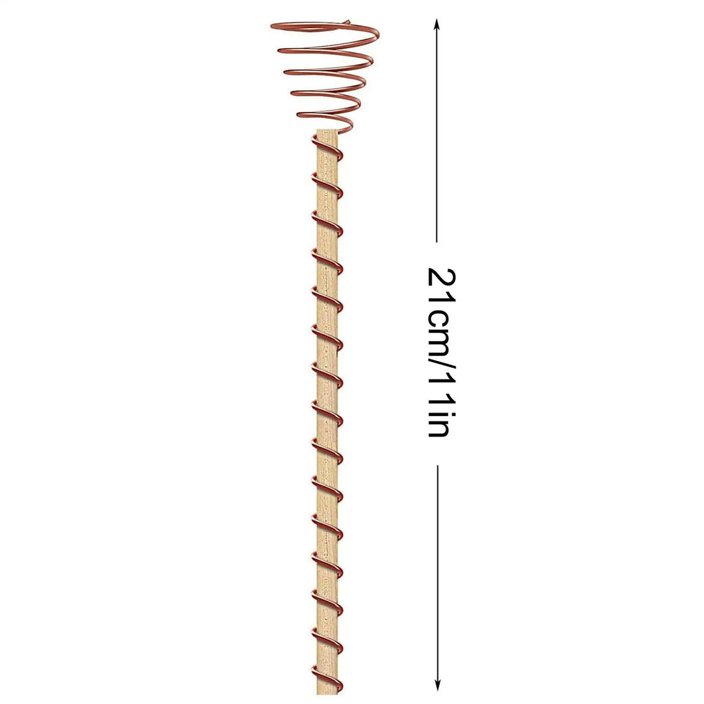 6Pcs Electroculture Plant Stakes Gardening Copper Coil Antennas Bonsai Fixing Rod Plants Using for Growing Garden Plants Fruits Oasis Select