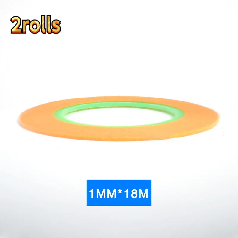18Meters Wide 1mm/2mm/3mm Model Spraying Coating Color Ultra Tape Fine DIY Special Masking Model Covering Tape Oasis Select MR-04-2rolls