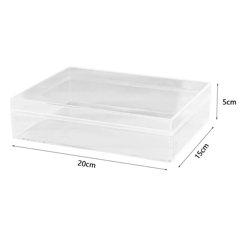 Thickened Acrylic Storage Box Rectangular Transparent Box Multisize Food Candy Storage Container Protection Showcase Packing Box Oasis Select 20x15x5cm