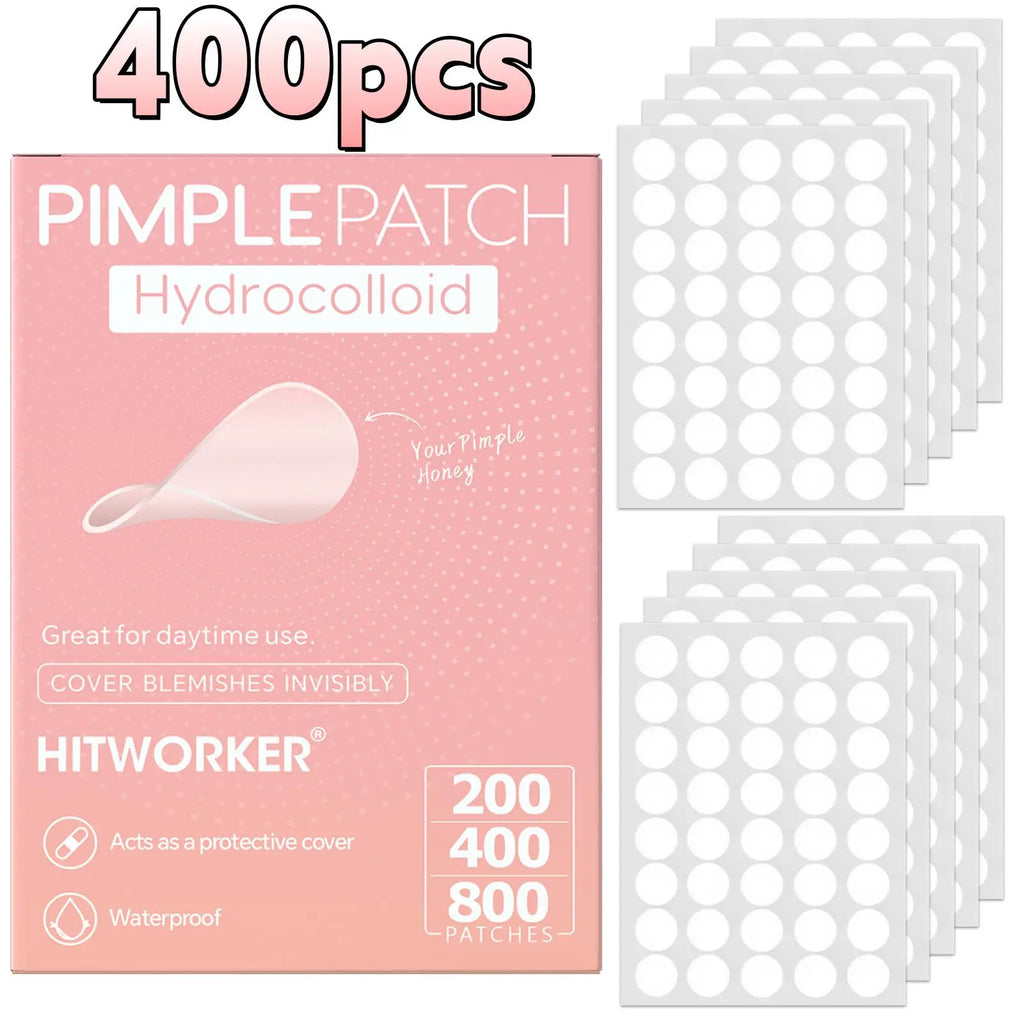 800/400/200 pieces/box of acne patches - non-alcoholic, used to absorb acne secretions, non irritating, essential for acne care Oasis Select 400pcs