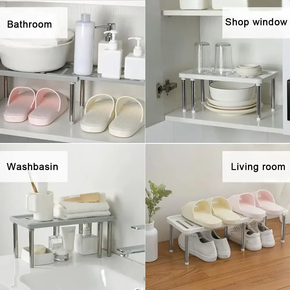 Étagère rétractable, 1 pièce, support de rangement multifonction, organisateur d'articles ménagers, bouteille d'assaisonnement Oasis Select