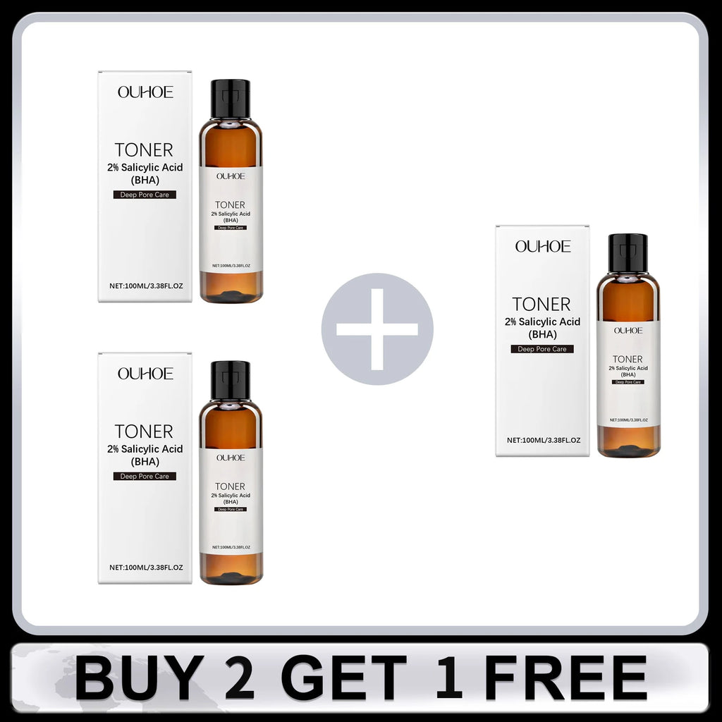 2% Salicylic Acid Toner for Pores Shrinking Oil Control Remove Pimple Exfoliating Anti Acne Moisturizing Brighten Facial Toner Oasis Select Buy 2 Get 1 Free