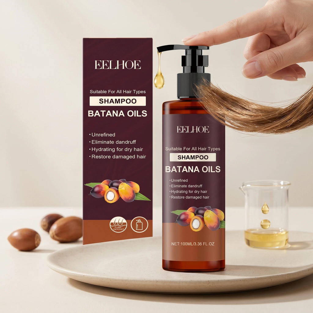 Batana Oil Shampoo Conditioner Cleaning Scalp Oil Control Anti Dandruff Smoothing Prevent Dryness Hair Care Set for Men Women Oasis Select