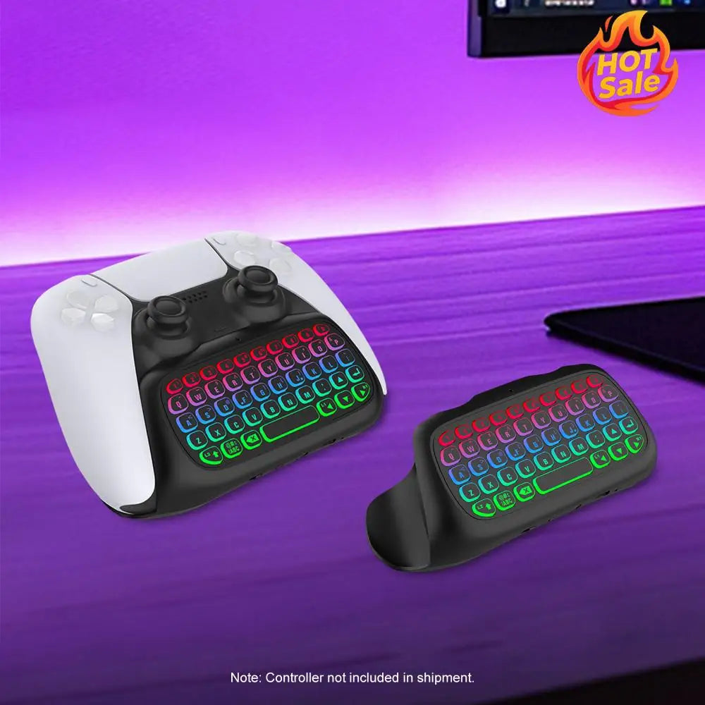 Mini Chatpad Built-in Speaker Compact Keypad with 3.5mm Audio Jack for Messaging and Gaming Live Chat ForPS5 Oasis Select