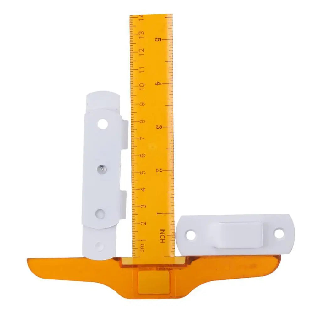 Easy to Use White Door Latch Stainless Steel 4 Inch Locking Latch Hasp Bending Lock Barn Door Oasis Select