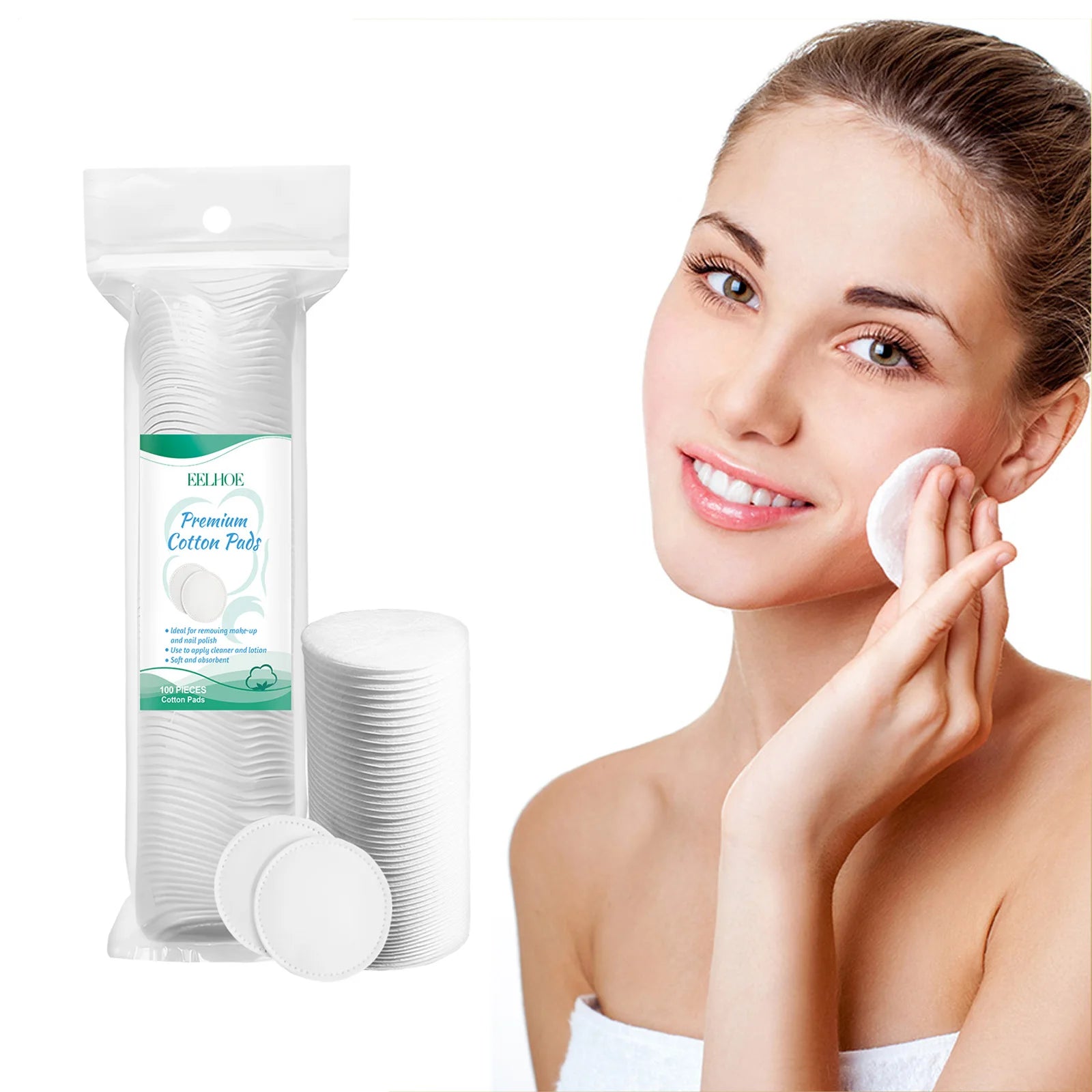 Disposable Cotton Makeup Remover Pads – 100 to 300 Pack Makeup Remover Pads Oasis Select
