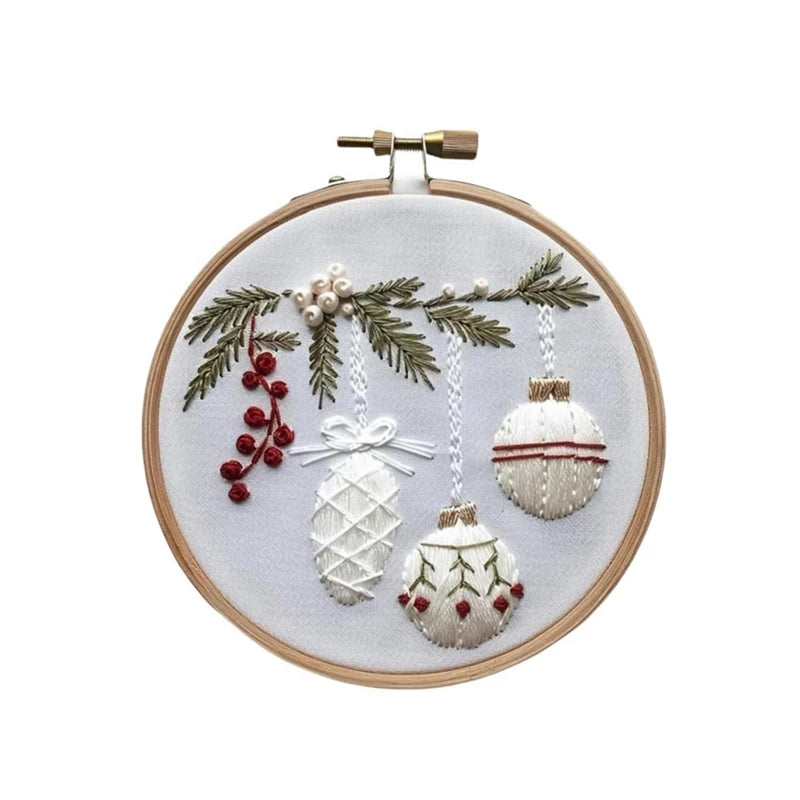 WISH Non-Finished Christmas Series, Cross-Stitch Bag, Embroidery Bag For Beginners, DIY Decoration Home Room. Oasis Select As Shown C