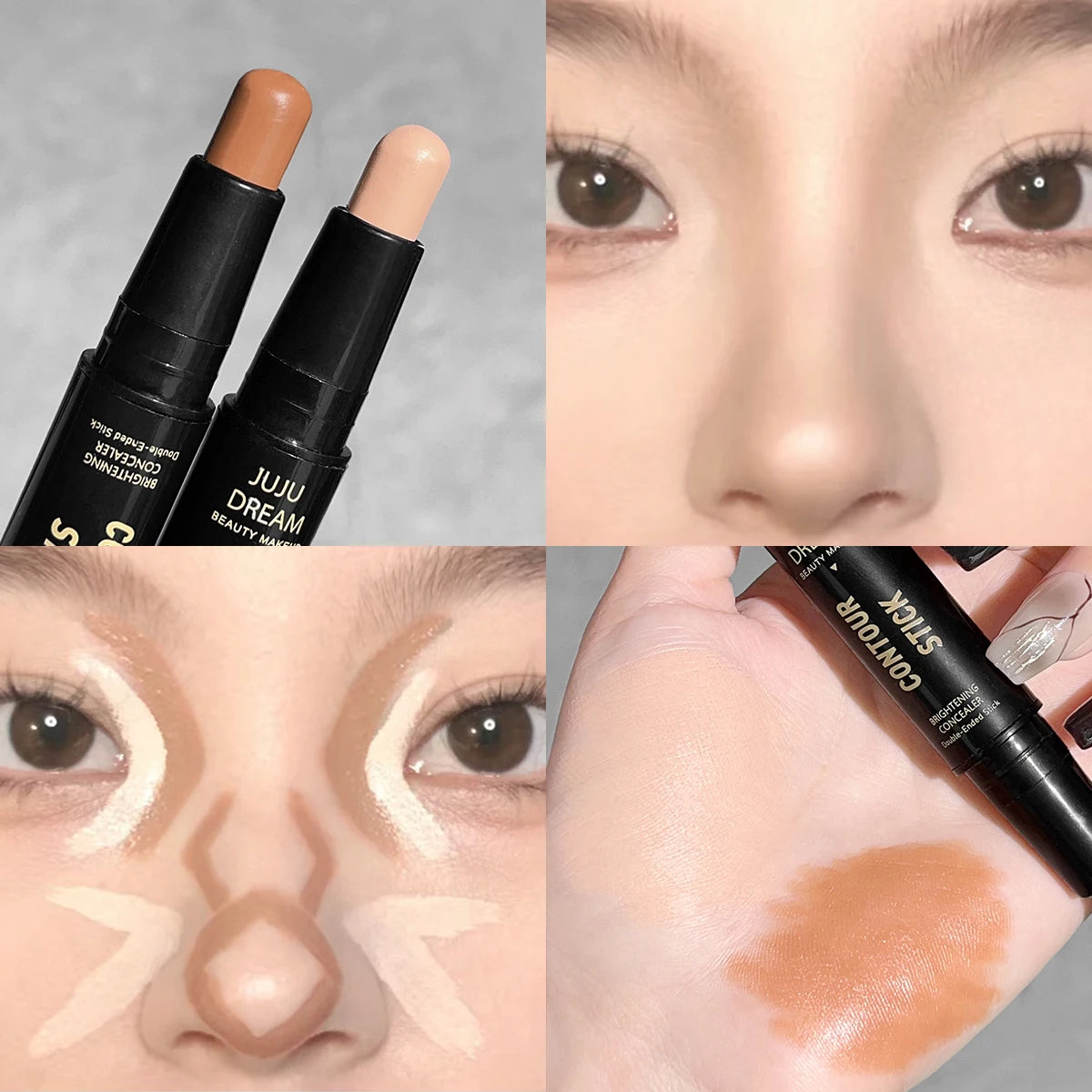 JUJU Dream Dual-Ended Contour Stick & Concealer Makeup Contour Concealer Stick Oasis Select 02
