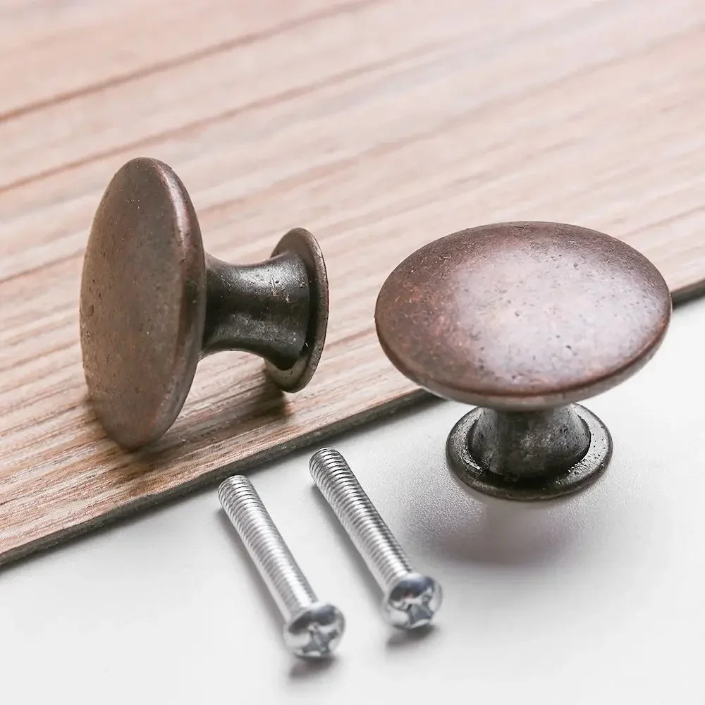 Antique Style Pull Handles Bronze Tone Retro Alloy Kitchen Drawer Cabinet Door Knobs Furniture Hardware Fittings