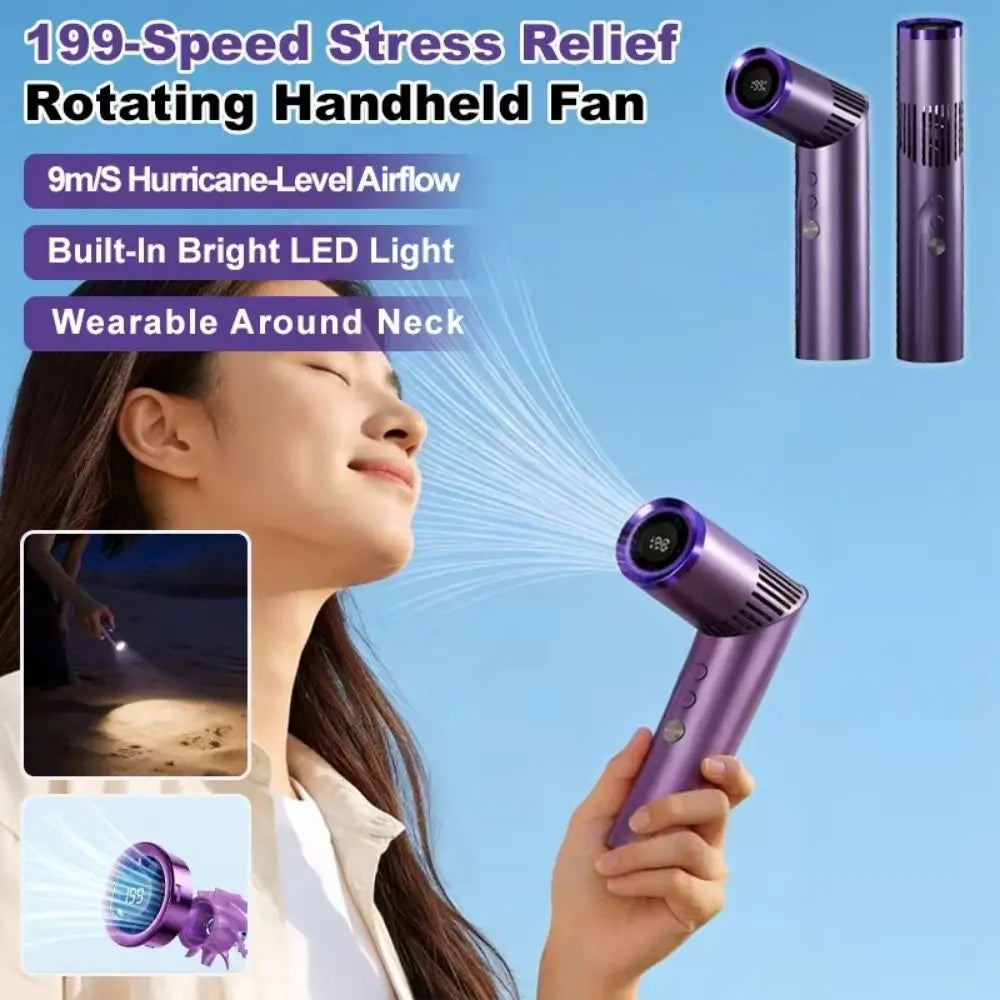 Portable Mini Cooling Fans USB Rechargeable Ice Compress Handheld Folding Fan High Speed Lipstick Size Air Conditioner Fan Oasis Select