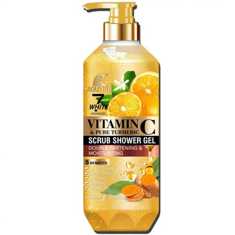 ROUSHUN Vitamin C Turmeric Scrub Shower Gel 1000ml