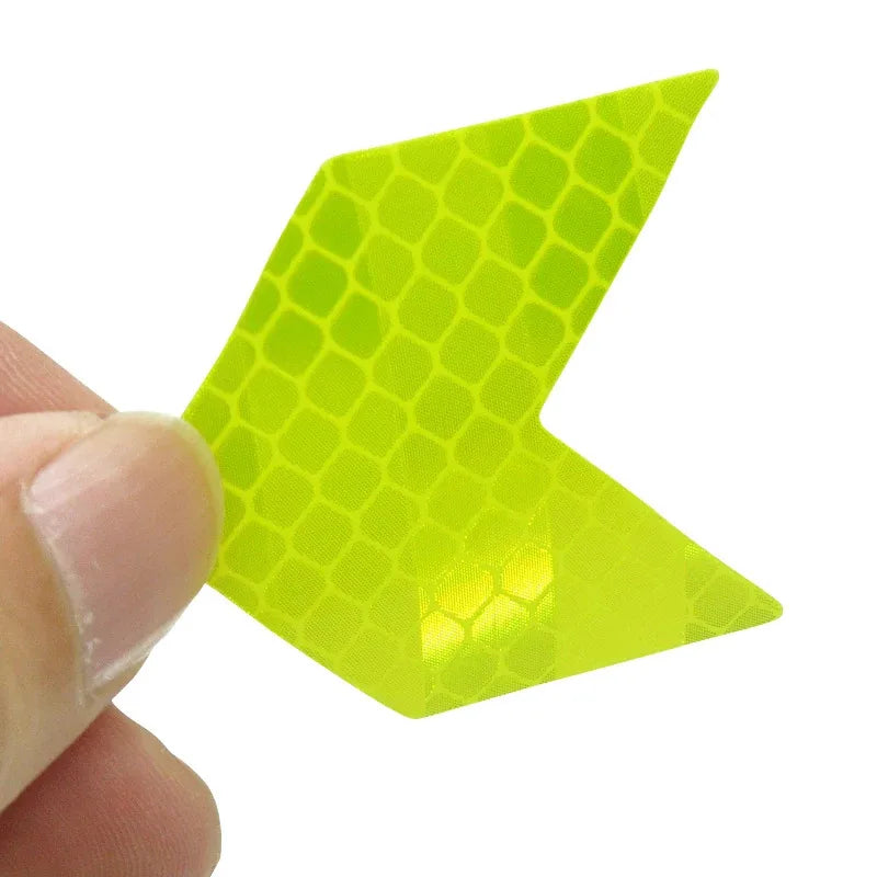 1/2/3set Car Bumper Reflective Safety Strip Stickers Car Arrow Reflective Sticker Reflective Warning Safety Tape Oasis Select