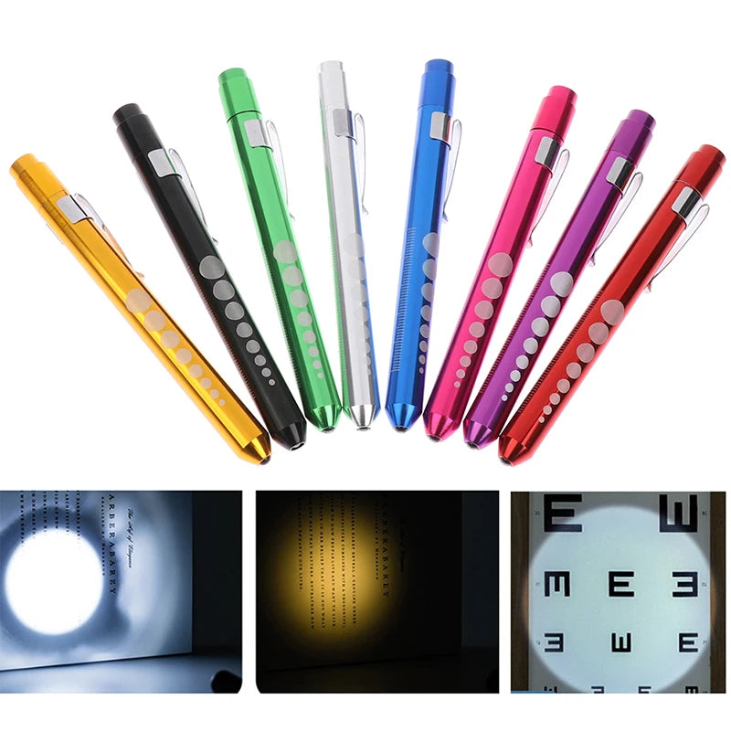 Oral Xamination Pen Light, Pen Flashlight, Pupil Examination Pen Light, Medical Pen Light With Pupil Gauge And Ruler Oasis Select