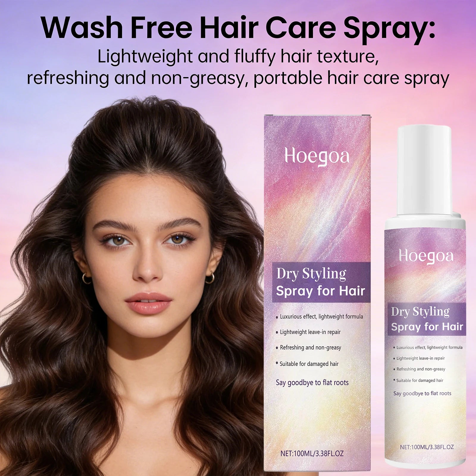 Dry Hair Spray Oil Control No-Wash Dry Hair Spray Fluffy Volumising Hair Non-irritating Scalp Lightweight Hair Refresh Spray Oasis Select