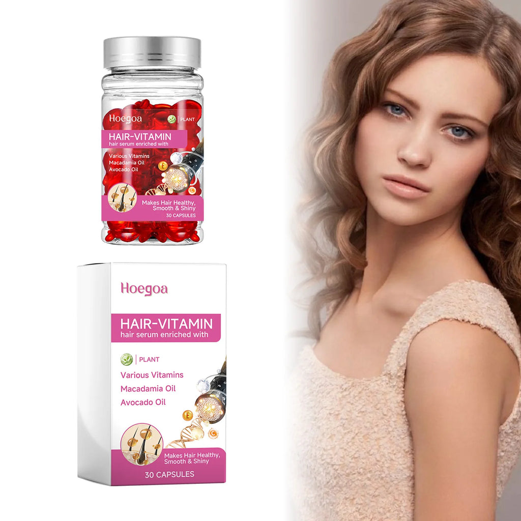 HOEGOA Vitamin Hair Growth Serum Capsules 30pc – Scalp Oil Hair Growth Serum Oasis Select