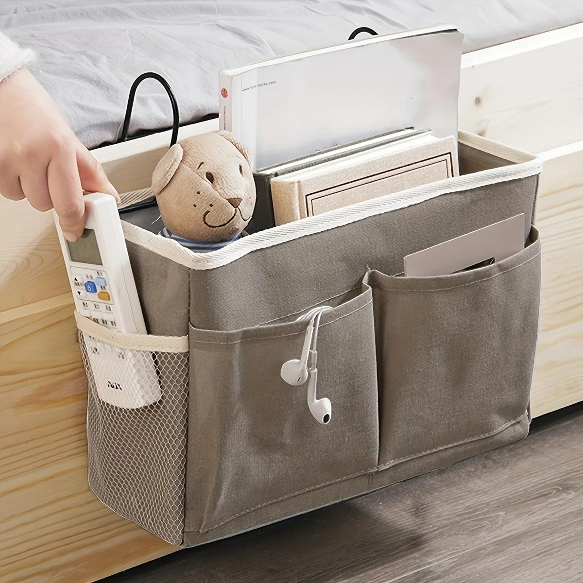Dormitory Bedside Hanging Bag Storage Basket Storage Bag Miscellaneous Basket Bedside Storage Artifact Oasis Select